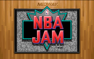 NBA Jam (rev 3.01 04+07+93) Title Screen